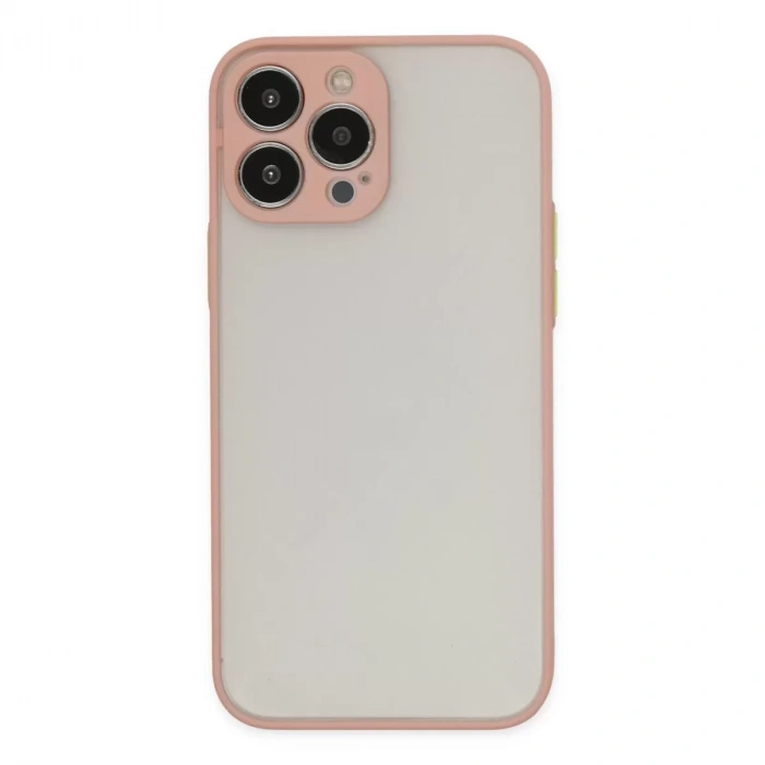 İphone 15 Pro Kılıf Montreal Silikon Kapak - Pembe