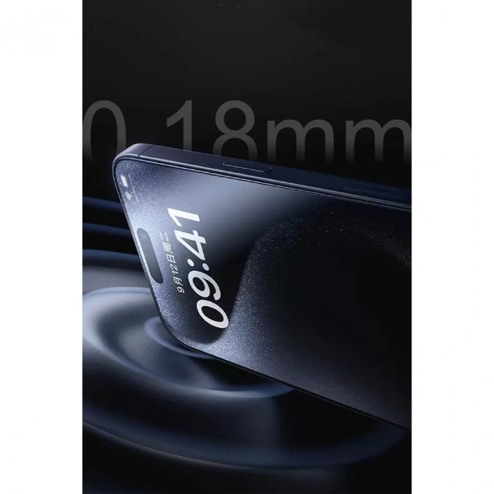 İphone 15 Pro Max Bilvis 0.18mm Plus Cam Ekran Koruyucu