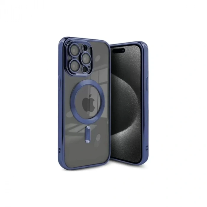 İphone 15 Pro Max Kılıf Kross Magneticsafe Kapak - Lacivert