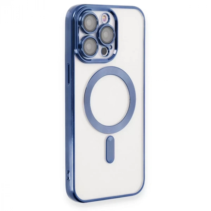 İphone 15 Pro Max Kılıf Kross Magneticsafe Kapak - Lacivert