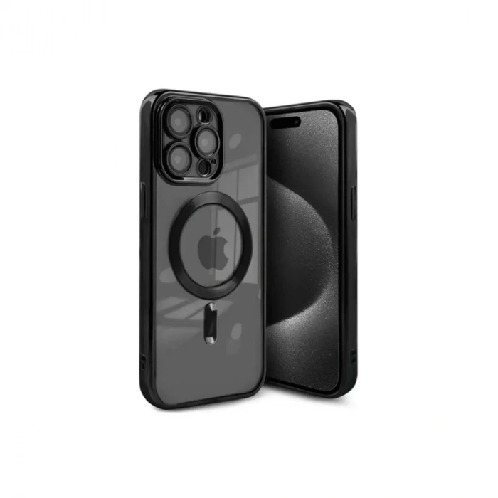 İphone 15 Pro Max Kılıf Kross Magneticsafe Kapak - Siyah