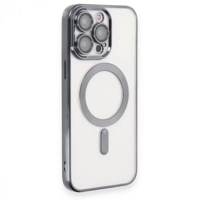 İphone 15 Pro Max Kılıf Kross Magneticsafe Kapak - Titan Gri