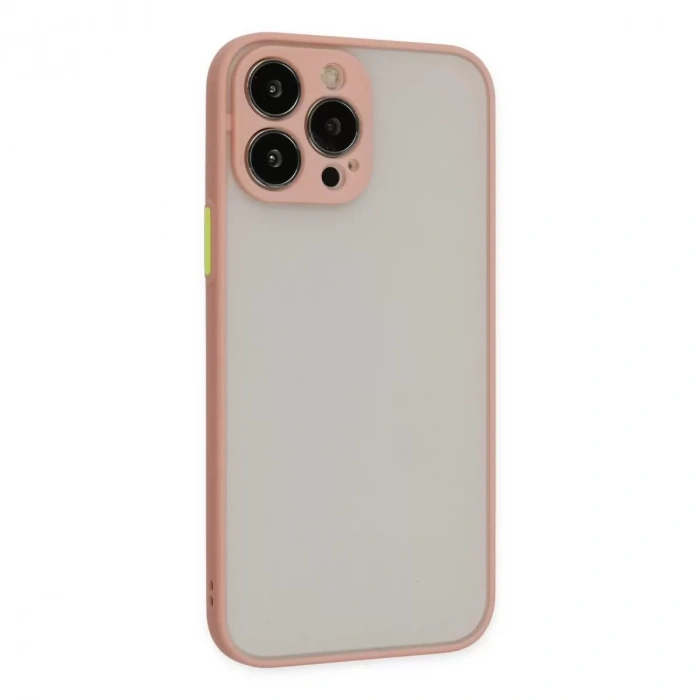 İphone 15 Pro Max Kılıf Montreal Silikon Kapak - Pembe