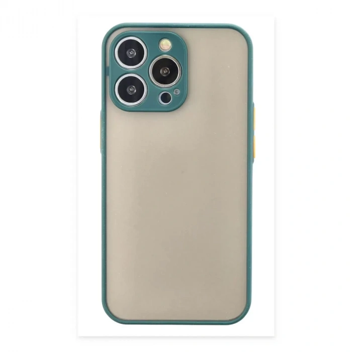 İphone 15 Pro Max Kılıf Montreal Silikon Kapak - Yeşil