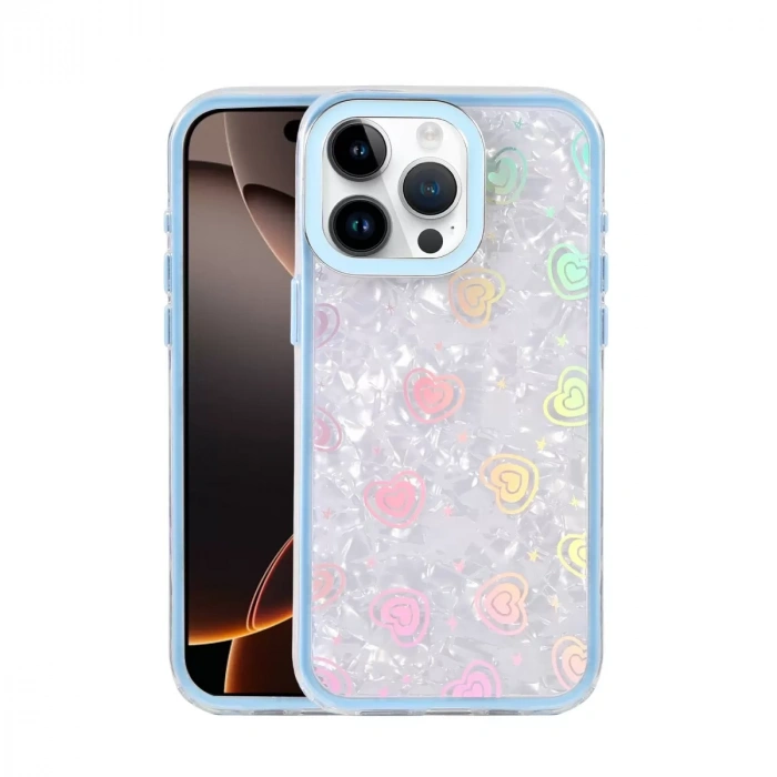 İphone 15 Pro Max Lumi Desenli Kapak - Mavi