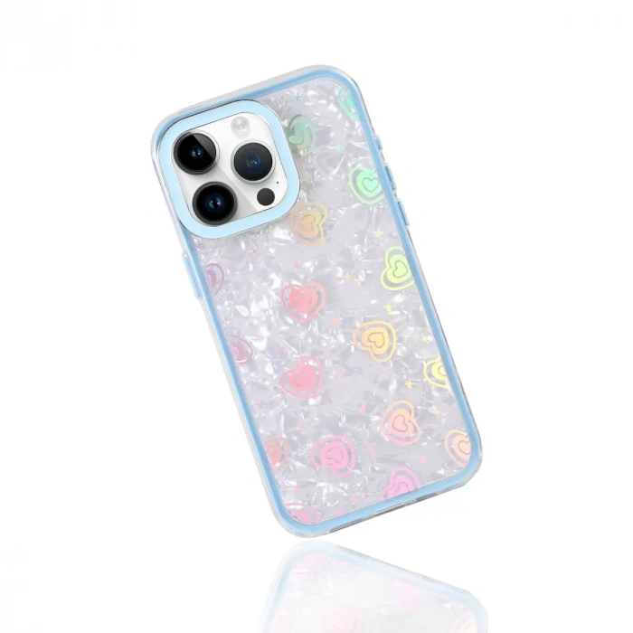 İphone 15 Pro Max Lumi Desenli Kapak - Mavi