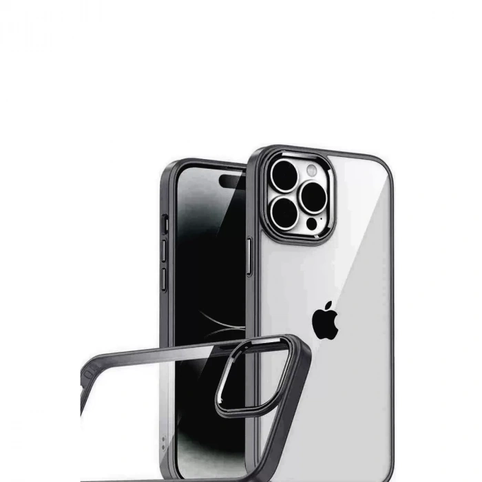İphone 15 Pro Max Razer Lensli Silikon - Siyah