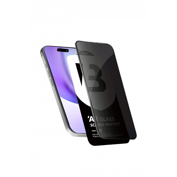 İphone 16 5d Privacy Diamond Hayalet Cam Ekran Koruyucu