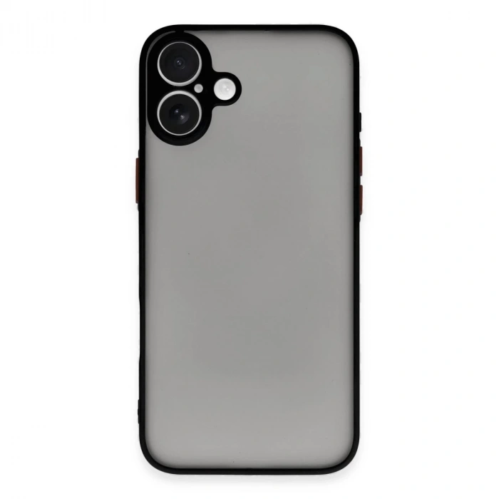 İphone 16 Kılıf Montreal Silikon Kapak - Siyah
