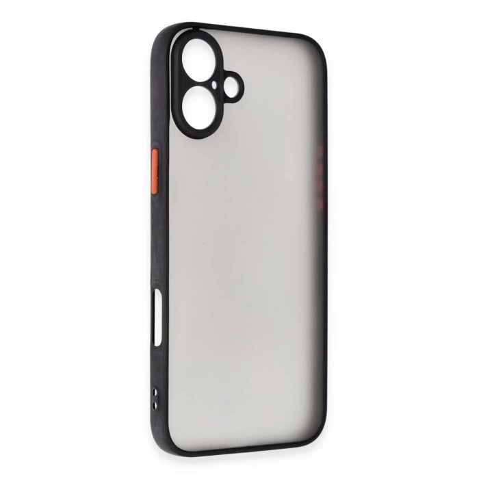 İphone 16 Kılıf Montreal Silikon Kapak - Siyah