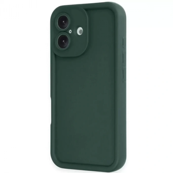 İphone 16 Kılıf Viera Silikon - Koyu Yeşil