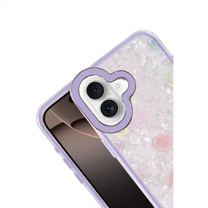 İphone 16 Lumi Desenli Kapak - Mor