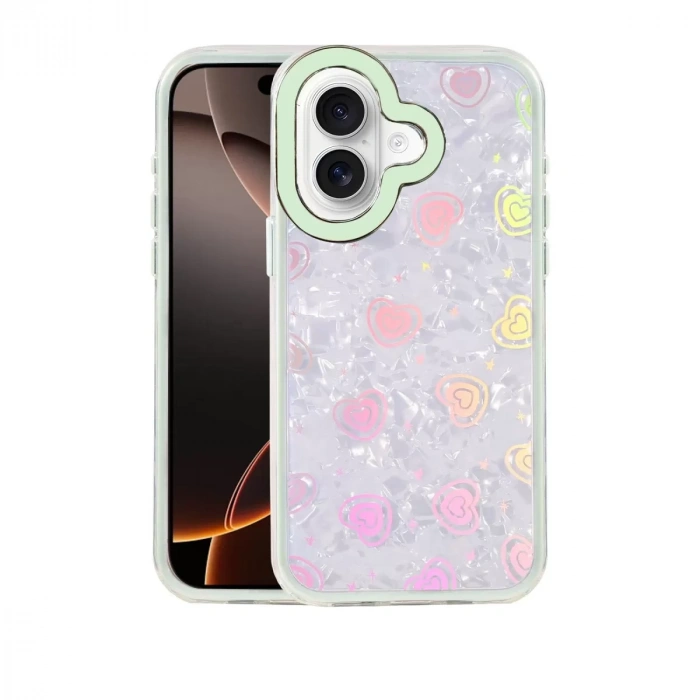 İphone 16 Lumi Desenli Kapak - Yeşil