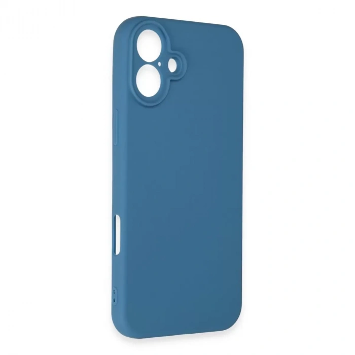 İphone 16 Plus Kılıf First Silikon - Mavi