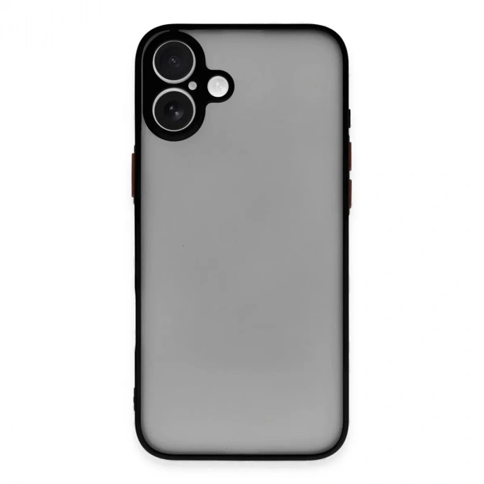 İphone 16 Plus Kılıf Montreal Silikon Kapak - Siyah