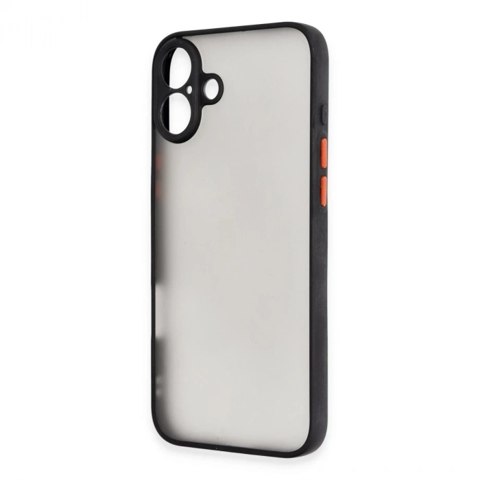 İphone 16 Plus Kılıf Montreal Silikon Kapak - Siyah