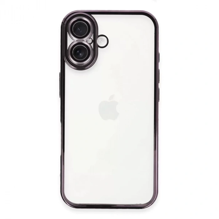 İphone 16 Plus Kılıf Razer Lensli Silikon - Mor