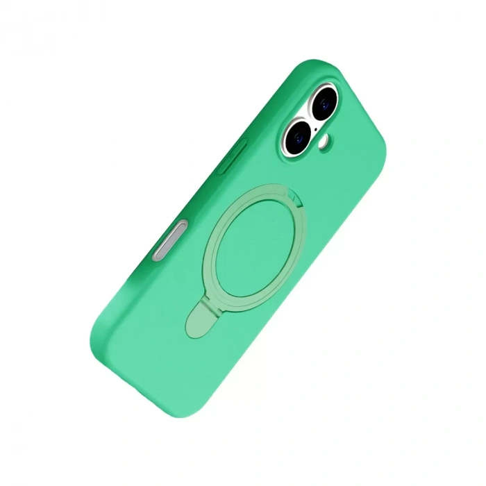 İphone 16 Plus Regal Magsafe Standlı Kapak - Yeşil