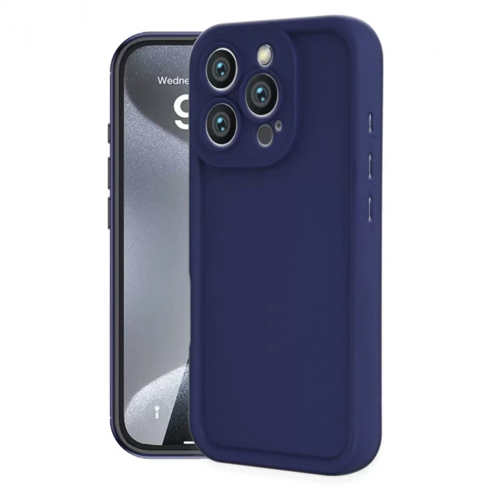 İphone 16 Pro Kılıf Viera Silikon - Lacivert