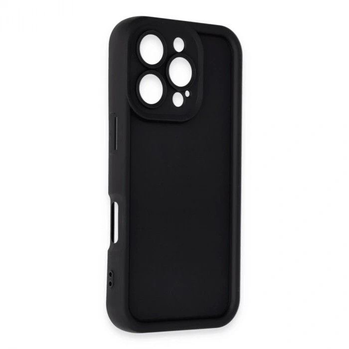 İphone 16 Pro Kılıf Viera Silikon - Siyah