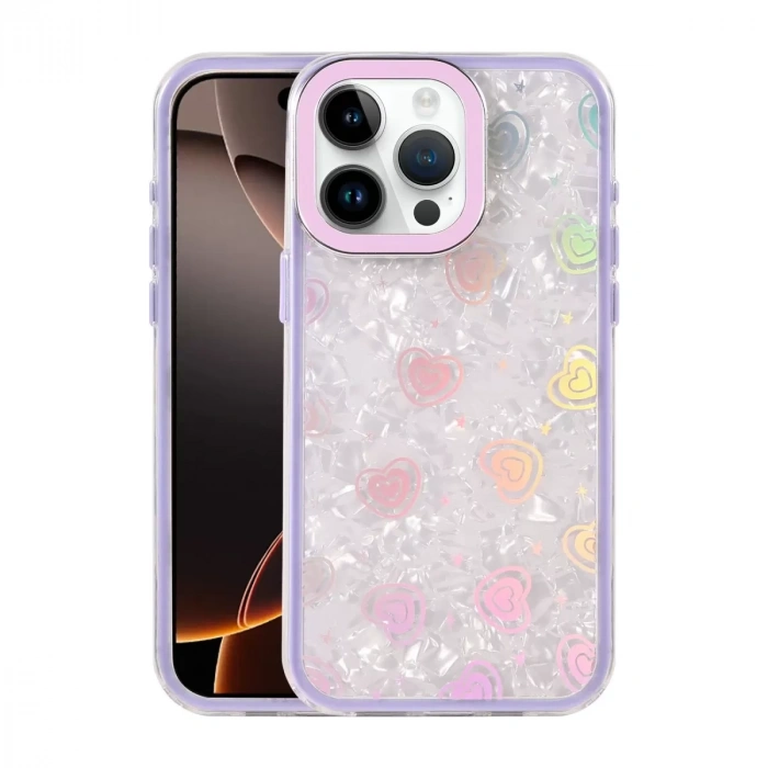 İphone 16 Pro Lumi Desenli Kapak - Mor