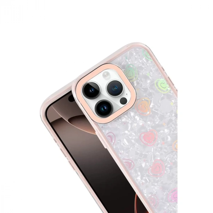 İphone 16 Pro Lumi Desenli Kapak - Pembe