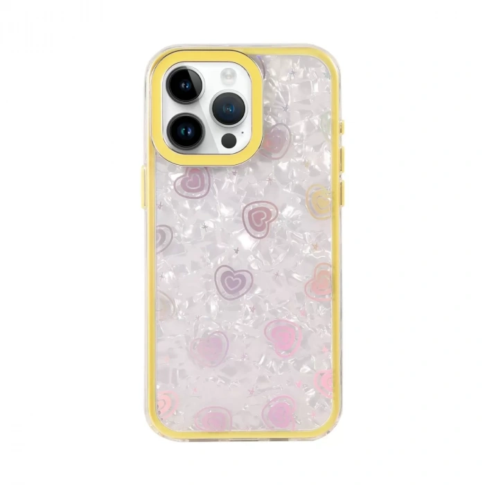 İphone 16 Pro Lumi Desenli Kapak - Sarı