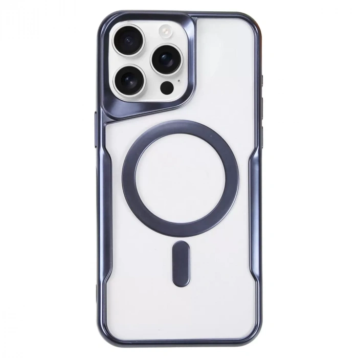 İphone 16 Pro Max Kılıf Boyi Magsafe Silikon Kapak - Lacivert