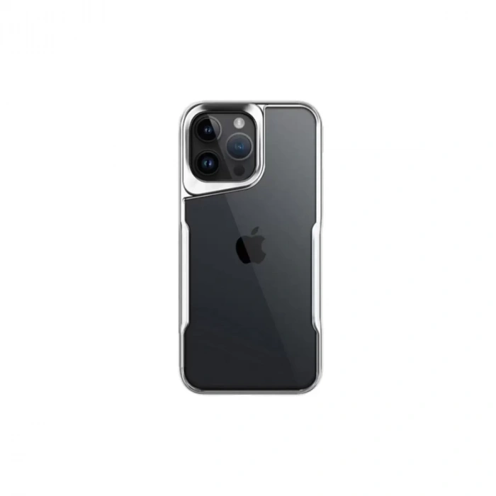İphone 16 Pro Max Kılıf Boyi Silikon Kapak - Gümüş