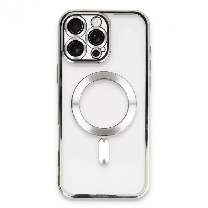 İphone 16 Pro Max Kılıf Kross Magneticsafe Kapak - Gümüş