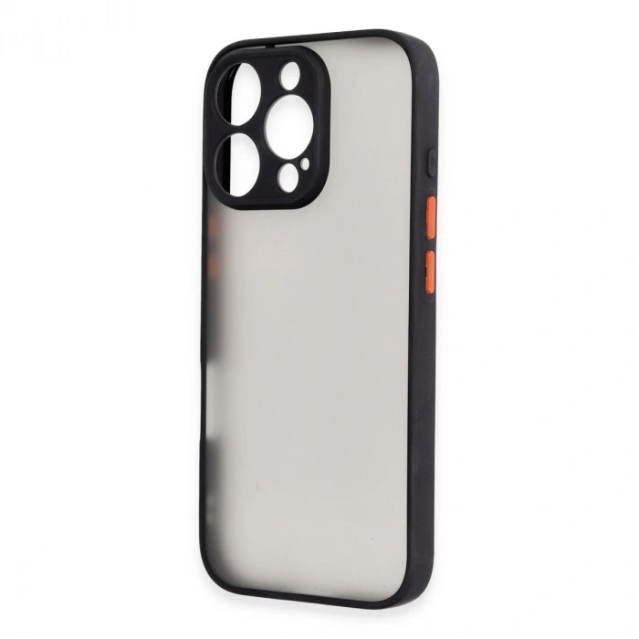 İphone 16 Pro Max Kılıf Montreal Silikon Kapak - Siyah