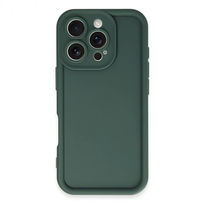 İphone 16 Pro Max Kılıf Viera Silikon - Koyu Yeşil