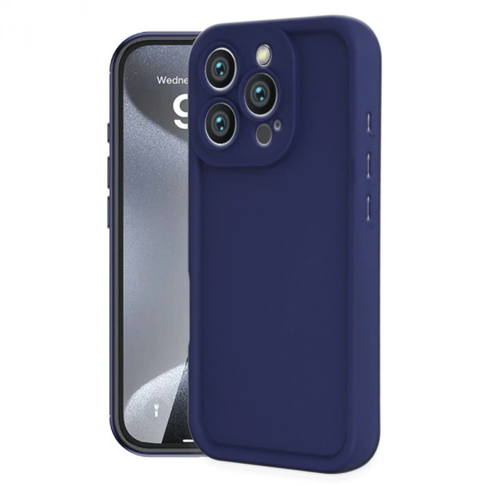 İphone 16 Pro Max Kılıf Viera Silikon - Lacivert