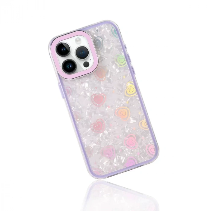 İphone 16 Pro Max Lumi Desenli Kapak - Mor