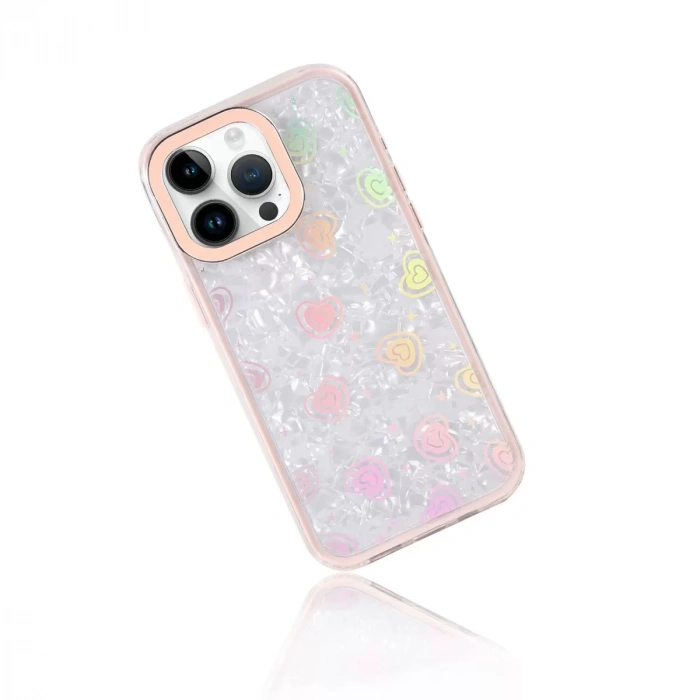 İphone 16 Pro Max Lumi Desenli Kapak - Pembe
