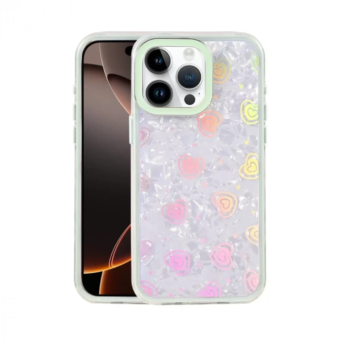 İphone 16 Pro Max Lumi Desenli Kapak - Yeşil