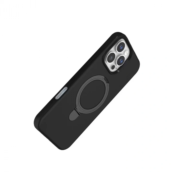 İphone 16 Pro Max Regal Magsafe Standlı Kapak - Siyah