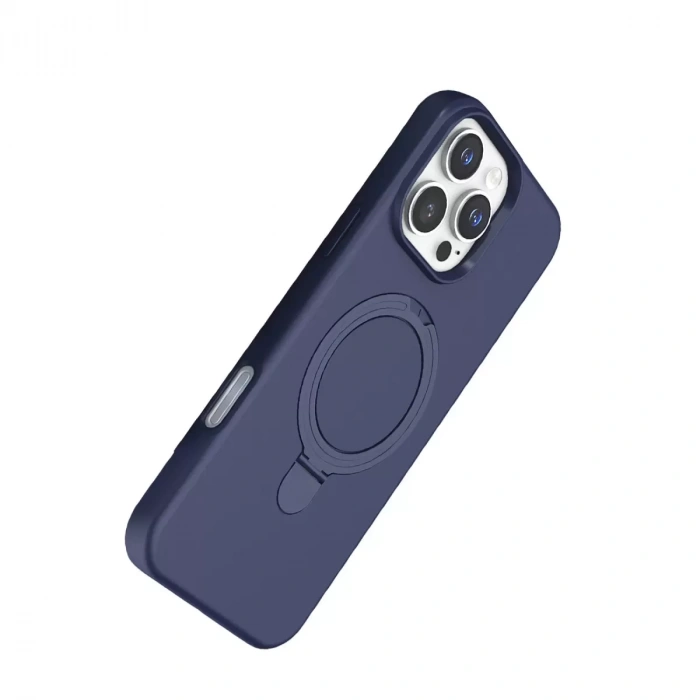 İphone 16 Pro Regal Magsafe Standlı Kapak - Lacivert