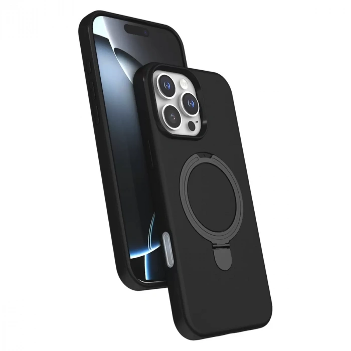 İphone 16 Pro Regal Magsafe Standlı Kapak - Siyah