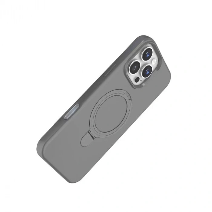İphone 16 Pro Regal Magsafe Standlı Kapak - Titan Gri
