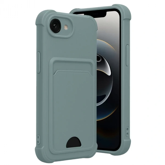 İphone 16e Kelvin Kartvizitli Silikon - Açık Yeşil