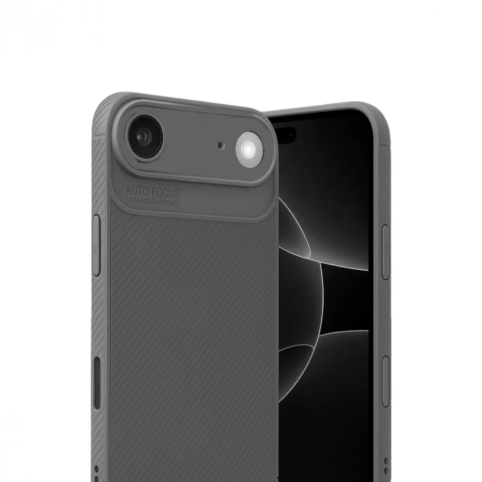 İphone 17 Air Auto Focus Karbon Kapak - Gri