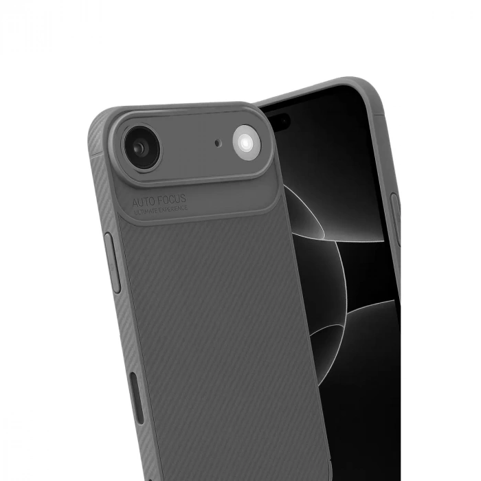 İphone 17 Air Auto Focus Karbon Kapak - Gri