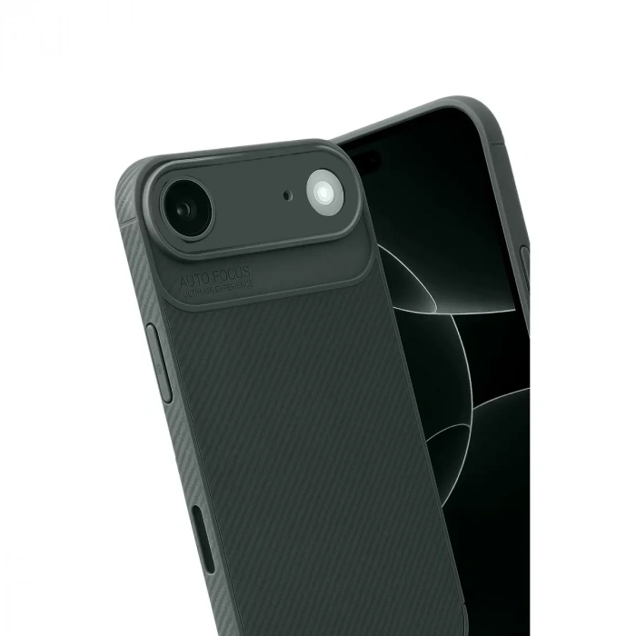 İphone 17 Air Auto Focus Karbon Kapak - Koyu Yeşil