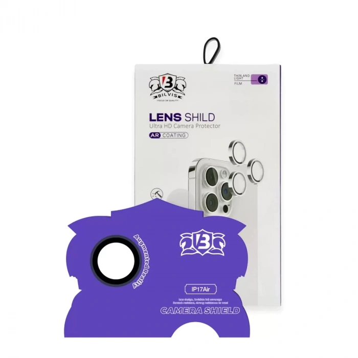 İphone 17 Air Bilvis Titan Kamera Lens - Lacivert