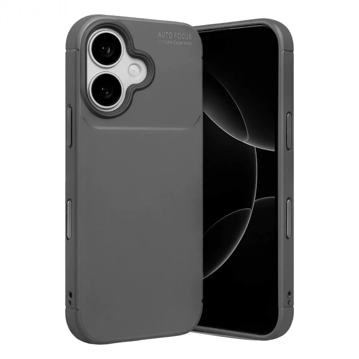 İphone 17 Auto Focus Karbon Kapak - Gri