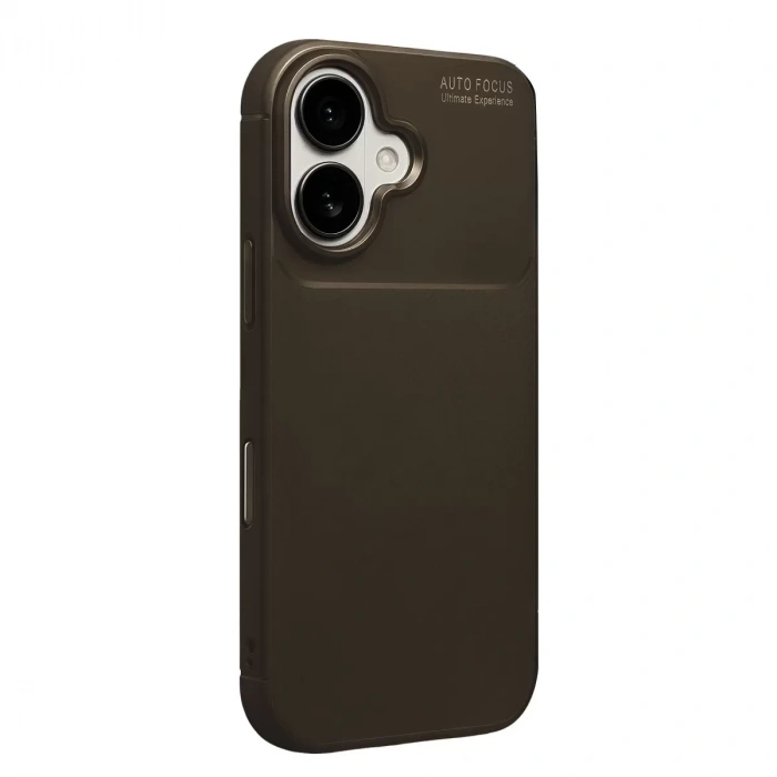 İphone 17 Auto Focus Karbon Kapak - Kahverengi