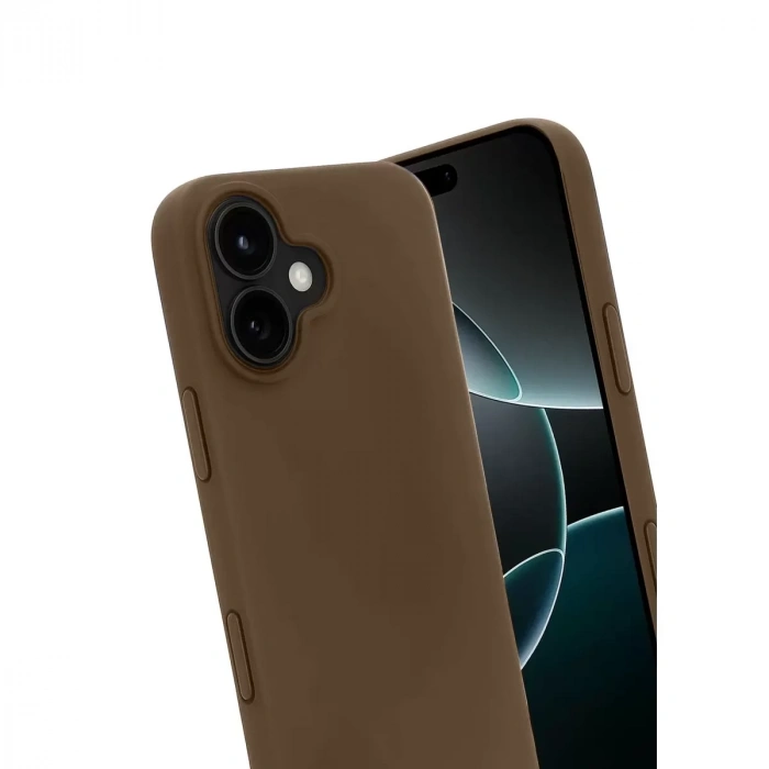 İphone 17 First Silikon - Kahverengi