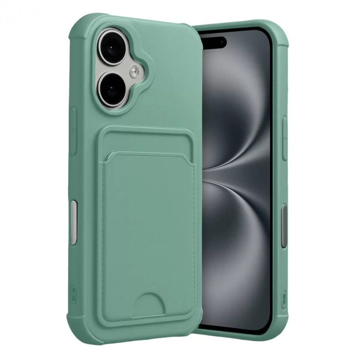 İphone 17 Kelvin Kartvizitli Silikon - Açık Yeşil