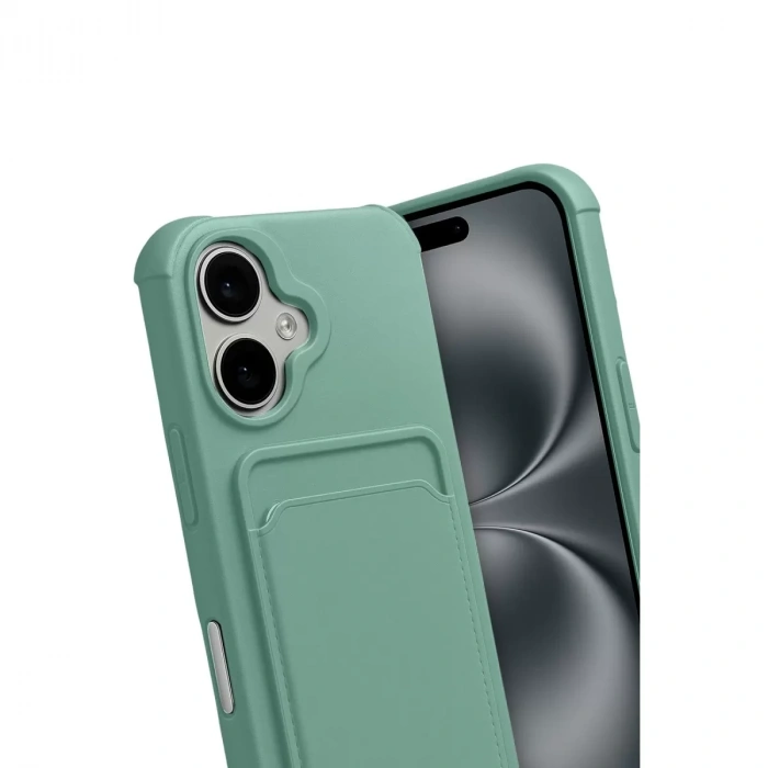 İphone 17 Kelvin Kartvizitli Silikon - Açık Yeşil